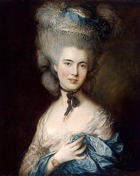Thomas Gainsborough,  Duchess of Beaufort , 1770  Oil on canvas, 75 x 62 in.